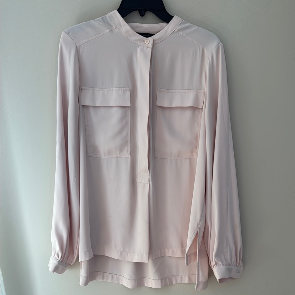 Stylish Pale Pink Button-Up Blouse